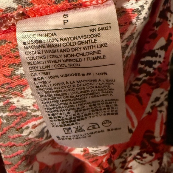 Banana Republic Women's Sz S Spaghetti Strap Red Romper With Pockets - Picture 6 of 6